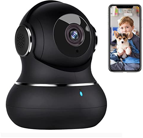 litokam 2K Indoor Security Camera, 360° Cameras for Home Security Indoor with Motion Detection, Pet Cam with Phone App, Baby Monitor-Night Vision