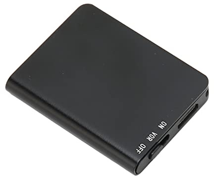 Röstaktiverad Inspelare, Digital Röstinspelare med Röststyrning och Normal två Lägen Stöd för Inspelningsenhet MP3 WMA WAV Uppspelningsformat (Neutral engelska, svart 32 GB)