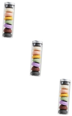 POPETPOP 3er-sets Natürliche Gesichtsschwämme Für Die Hautpflege Tiefenreinigung Und Peeling Sicher Für Alle Hauttypen Für Reisen Und Sport 8 Stück X 3
