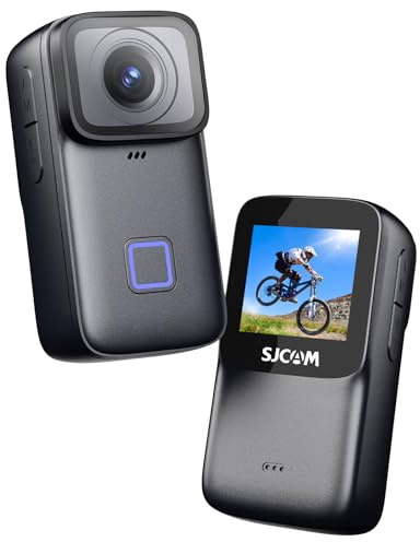SJCAM Action Cam C200PRO 4K30FPS mit Touchscreen, Antivibration, 135° Weitwinkel, wasserdicht bis 40M, tragbare Sportkamera mit Zubehör-Set - geeignet für Helm und Fahrrad