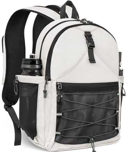TEUEN Mochila Senderismo 30L, Mochila de Viaje Gran Capacidad para Hombre Mujer Mochila Deportiva Impermeable Multifuncional con Bandas Reflectantes para Viaje Excursiones Acampadas al Aire Libre