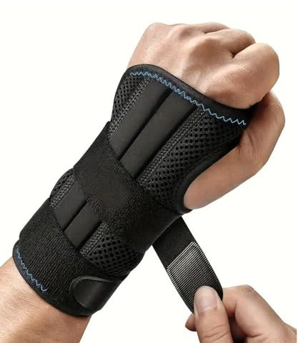 JIEYUCHU Tutore Polso, Fascia da Polso, Polsiera Ortopedica Regolabile, Supporto Polso per Artrite, Tendinite, Mano del Topo e Protezione Sportiva (Mano Sinistra)