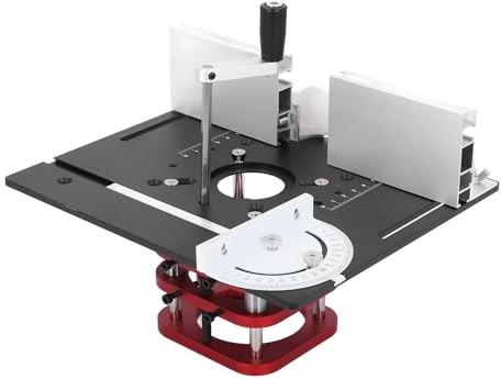 Jelquix Base di Sollevamento del Tavolo del Router Corsa Regolabile da 51 Mm per Macchine per Stozzatrici per Incisione a Motore da 64 a 66 Mm Manuale in Metallo