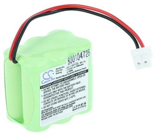 vhbw batteria compatibile con Dogtra 1200 Transmitter, 1200NC Transmitter, 1100NC Transmitter collare per cani, dog trainer (300mAh, 7,2V, NiMH)