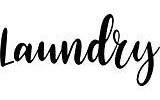 CreativeSignsnDesigns Door Vinyl Decal - Pantry, Restroom, Closet Water, Closet, Laundry, Office, toilettes, Bathroom (Laundry, Black)