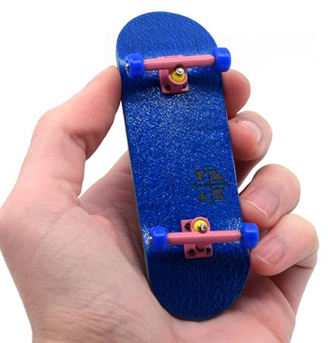 Teak Tuning 32mm Pro Fingerboard Complete - Fully Assembled with Pro Level Components - Pro Shaped Wooden Deck (32x97mm), UltraSpin Bearing Wheels, Prodigy Gen2 Trucks - The Bubble Gum