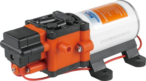 LIGHTEU, DC 12V 5LPM 6,9 bar 2-kammar vattentrycksmembranpump, 22s, för marin, båtar, yacht, husvagn, trädgård