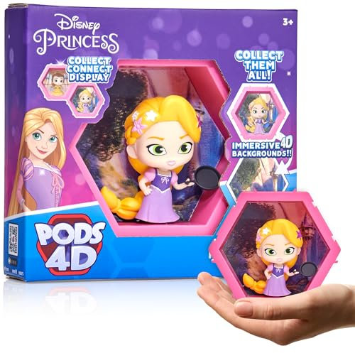 WOW! PODS - Figurine 4D Disney Raiponce, Figurine Unique à Collectionner à tête branlante Qui éclate de Leur Monde dans Le vôtre, Affichage Mural ou étagère, Jouets et Cadeaux Disney, série 1 n° 429