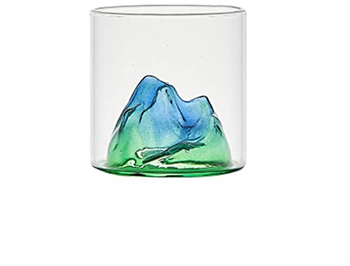 HEXEH Verre à Eau Jus Style Japonais Verre Buvant des Lunettes de Whisky Tasse de Montagne Forme Peu Profonde Forme de Verre Transparent Tasse de Whisky Verre viticole Verres à Boire (Color : A1)