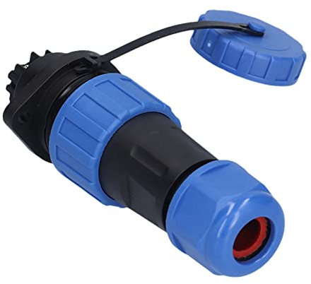 250V 5A LP20 Conector Macho de Clavija Sólida Conector de Aviación de Brida Hembra con Tornillo Prensado para Equipos de Comunicación, Instrumentos, Computadoras (6 pines)