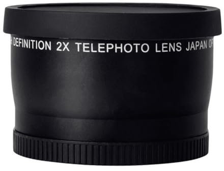 Lbvzxkad 55mm 2.0x Telephoto Lens Teleconverter Lens Digital SLR Camera Parts Photography Accessory