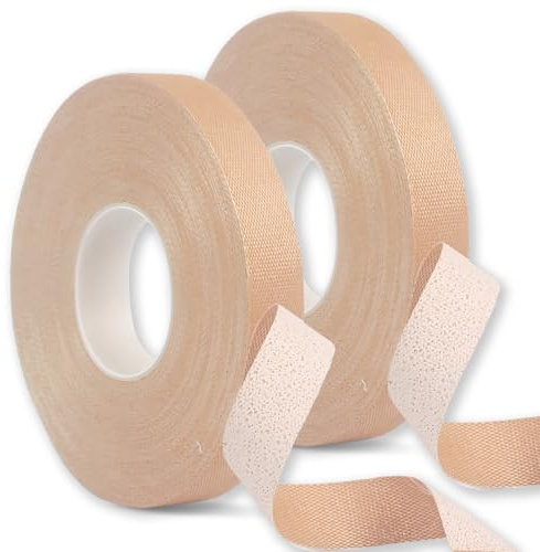 NICECONE Finger Tape 2 Rolls,1.5cm x 10m Athletic Sports Tape for Fingers,Strong Adhesive & Breathable,Elastic Strapping Tape for Rock Climbing,Guzheng,MMA,Boxing,Jiu Jitsu,Finger Joint Protection