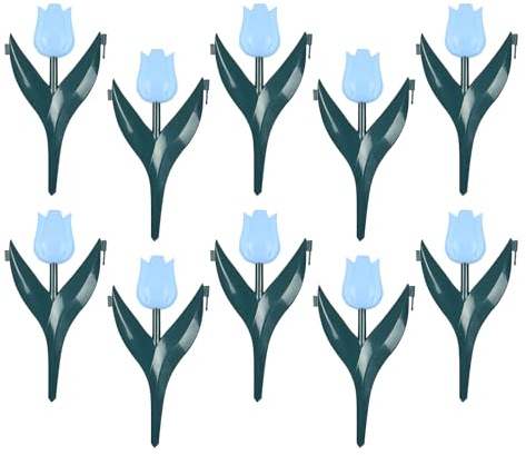 Cercado para Parterres - 10 Piezas Valla Decorativa Jardín - Decoración para Huerto Patio Jardín Trasero Granja y Horticultura