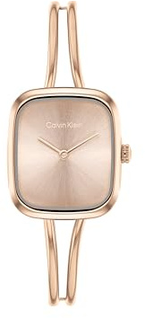 Calvin Klein Montre À Mouvement Quartz Deux Aiguilles pour Femme Collection CK Adore avec Bracelet en Acier Inoxidable - Disponible en Version Or, Or Rose ou Argent