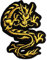 Catch the Patch Chinesischer Drache - (Größe: 6,7 x 9 cm) Aufnäher, Bügelbilder, Aufbügler, Applikationen, Patches, Sticker zum Aufbügeln oder Aufnähen – für Kleidung, Taschen, Jacken