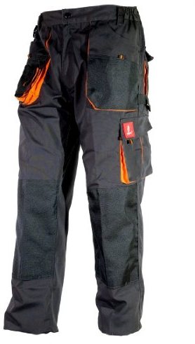 Hose Schutzhose Arbeitskleidung Arbeitshose URG-A [260g/m2], Graphit/Orange, 52 EU