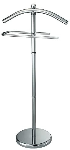 King Collection King Home Appendiabiti servomuto in acciaio con finitura a specchio, Cromato, misure: 45,6X28X119,5H