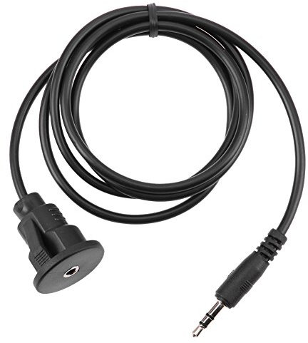 Domybest - Rallonge audio Jack 3,5 mm femelle vers 3,5 mm mâle - Connecteur plat encastrable - 1 m