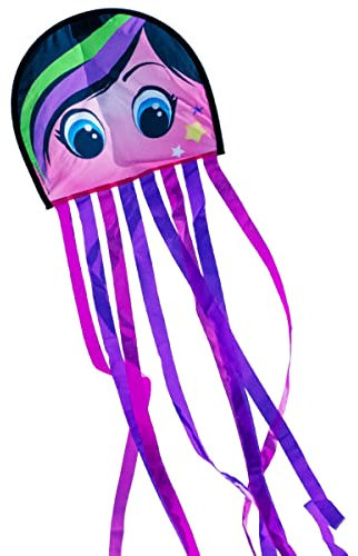 CIM Kinderdrachen - DRAKI XL Fashion Girl - Drachen Abmessungen: 31 x 180cm - inkl. 40m Drachenschnur auf Handgriff - für Kinder ab 3 Jahren