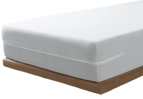 Savel - Matratzenbezug aus 100% Baumwollfrottee, elastisch, anpassungsfähig, hochabsorbierend (Größe 60x120cm, Weiß)