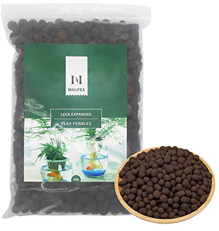 Malifea Leca - Guijarros de arcilla expandida para plantas de jardín de interior