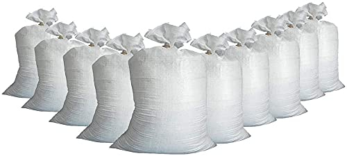 10x Brandengel® Hochwasser Sandsäcke inkl. Verschlussband (40x60cm) PP THW Feuerwehr Hochwassersäcke Sandsack zum befüllen mit Bausand Beschwerung Wassersperre wiederverschließbar