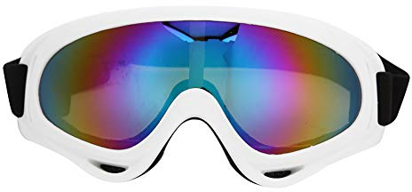 Skibrille Kinder, PC Winddichte Skibrille für Kinder Snowboard- und Motorradbrille Ski Brille Verstellbares Gummiband für Erwachsene und Kinder