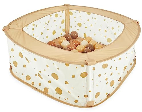 Bieco Piscina de Bolas para Interior Pop up Dots | Incluye 50 Bolas | Princesa | Tienda de campaña para niños | Tienda de campaña para niñas | Princess Tent | Tienda Infantil para niñas