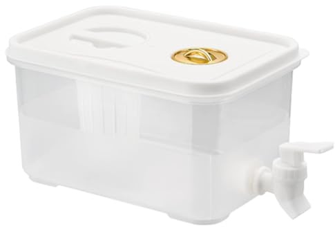 Milageto Hervidor frío con Grifo, dispensador de Bebidas para Nevera, contenedor, hervidor de Agua, Barril de Jugo, dispensador de Bebidas para Fiestas, 5L