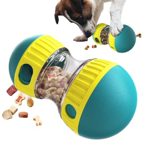 JWTEEE Intelligenzspielzeug für Hunde, Futterball für Hunde, Leckerli Ball für Welpe, Slow Feeder Spielzeugball für Hundes, Snackball hundespielzeug, Puzzle Spielzeug (Green)