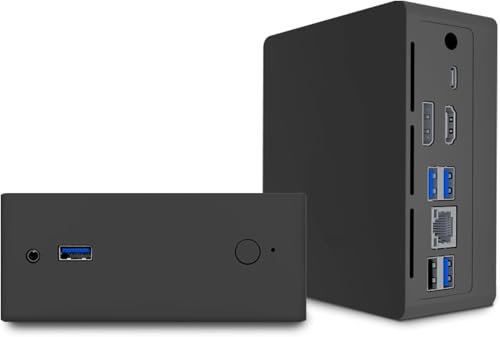 GAREGEAR M2 Plus Mini PC N100 up to 3.4GHz, 16GB DDR4 512GB SATA M.2 2280 SSD, 4K@60Hz Dual Displays, HDMI, WiFi 5 Mini Computer Business, Education and Gaming (M2 PLUS 8/256G)