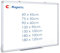 maxtek Magnettafel Whiteboard 75 x 50cm, Pinnwand Magnetisch mit Aluminiumrahmen, Trocken Abwischbar Magnetwand, Einfach zu Montieren