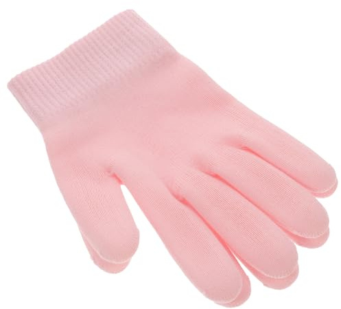 CLISPEED Gel Moisturizing Gloves for Women Skin-Friendly Elastic Hand Care Socks No-wash Hydrating Hand Gloves for Smooth Moisturizing and Professional Home Use Pink
