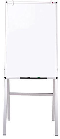 VIZ-PRO Easel Whiteboard, 36 x 24 Inches, Magnetic H-Stand Dry Erase Board