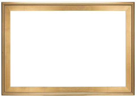 Creative Mark Plein Air Style Frame, Hand Leafed Gold, 24x36-2.75 Wide Moulding with 1/2 Rabbet Depth, Open Back W/O Glazing, Museum Quality, For Art Panels, Stretched Canvas, Pictures & More