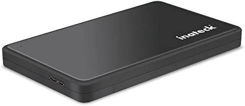 Inateck USB 3.0 Externes Festplatten Gehäuse für 9.5mm 7mm 2.5 Zoll SATA SSD HDD mit USB3.0 Kabel Werkzeuglose HDD Installation Tool-Free