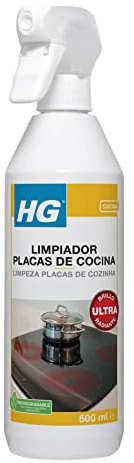 HG Limpiador placas de cocina, Limpiador de Placas de Inducción en Spray, Elimina la Grasa de la encimera, las Placas de Cerámica y Placas de Gas - 500ml