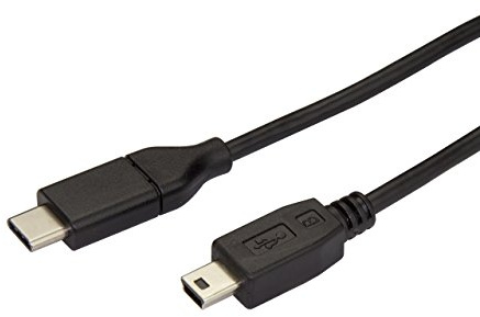 StarTech.com USB C to Mini USB Cable - 6 ft / 2m - M/M - USB 2.0 - Mini USB Cord - USB C to Mini B Cable - USB Type C to Mini USB (USB2CMB2M)