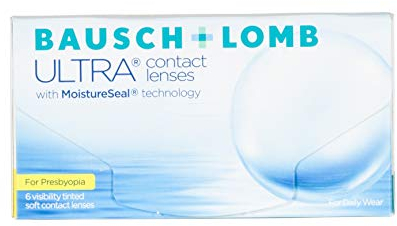 Bausch und Lomb Ultra for Presbyopia, Premium Monatslinsen, Gleitsicht-Kontaktlinsen weich, 6 Stück BC 8.5 mm / DIA 14.2 / 1 Dioptrien / ADD High