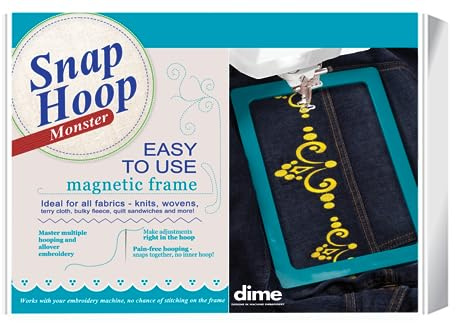 Brother/Babylock Monster Snap Hoop 24,1 x 24,1 cm LM10 für Stickmaschine Destiny BLDY 2 Solaris Brother The Dream Machine 2 Leuchte
