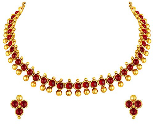 Aheli Indian Necklace Earring Set Indian Traditional Bollywood Fashion Jewelry Gift for Women