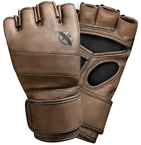 Hayabusa T3 LX Guantes de Lucha MMA de Cuero de 4 oz para Hombres y Mujeres - Marrón, XL