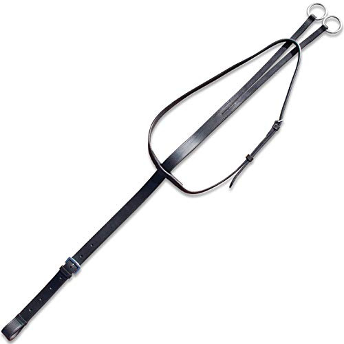 York Martingal Luka Ringmartingal Auxiliary Reins Black Training and Horse Riding Aid (Pony)
