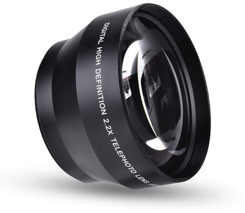 Telekonverter Teleobjektiv Universal Teleobjektiv Extender Kameras 67mm 2.2X für DSLR-Kameras Zubehör