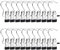 JSMTKJ Wäsche Haken Boot Clips, 20 Pack Schrank Veranstalter Kleiderbügel Clip tragbare Hängende Kleidung Pins Reisen Kleidung Hosen Kleiderbügel 360° Drehbarer Stiefel Aufhänger für Hosen, Schuhe