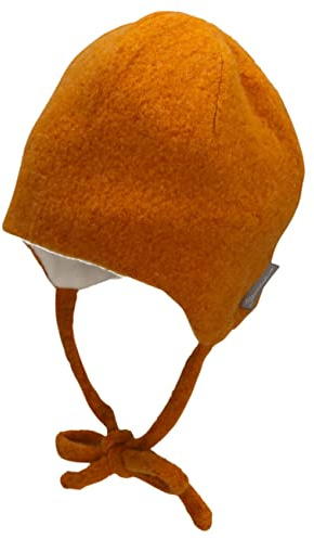 Sterntaler Baby Mädchen Mütze Baby Mütze - Mütze Baby, Kappe Kinder - aus Merino Wolle (sehr weich) mit Bindeband - Hellbraun, 43