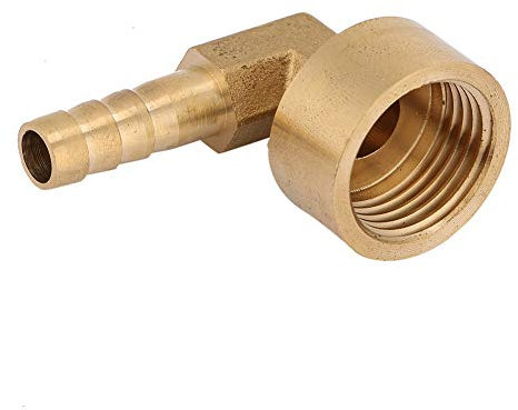 Adaptador Codo para Cocina de Gas 1/2, Cocina de Gas Codo de 90 Grados Acople de Latón de 12 mm, Adaptador para Cocina de Gas Butano, para Aire Agua Combustible Neumática Manguera (12 mm)