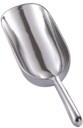 VALINK Eisschaufel, kleine Edelstahl-Eisschaufel, Mehrzweck-Eiswürfel-Schaufel, Metall-Eisschaufel für Bar, Küche, Party, Hochzeit, klein