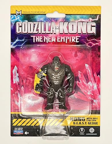 Godzilla x Kong : The New Empire, 3,25 pouces Kong Action Figure Toy, personnage de film collectable emblématique, édition limitée, comprend la fonction gant B.E.A.S.T, convient aux âges 4 ans +