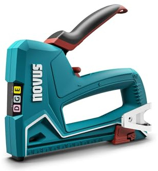 Novus J-51 Handtacker – Tacker für Feindrahtklammern bis 14mm und Nägel bis 16mm, Tackerpistole für Gewebe, Stoffe und Zierleisten 030-0450
